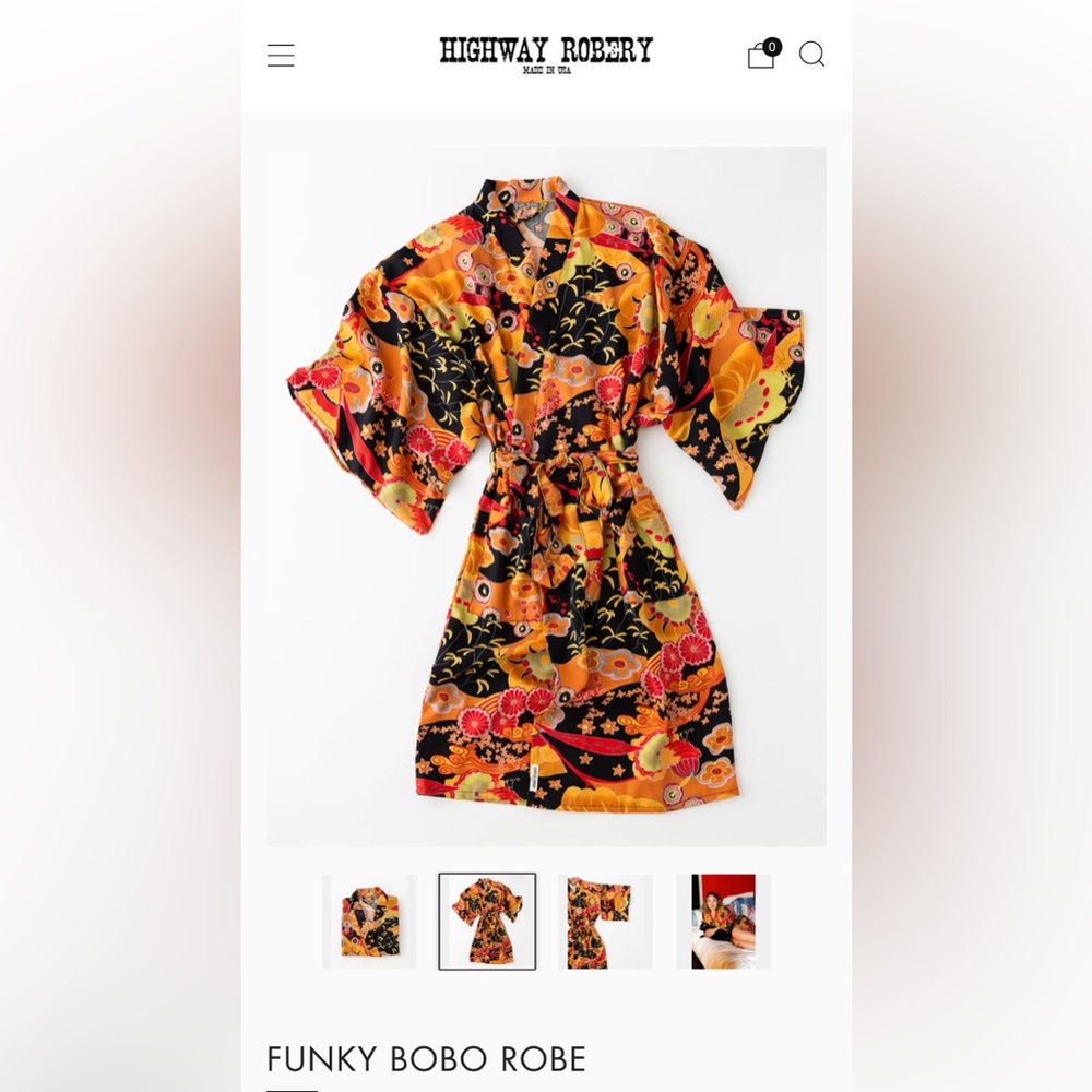 Highway Robery Funky Bobo Kimono Robe